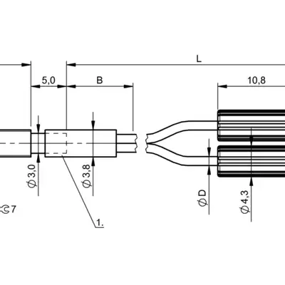 Оптоволоконный кабель Balluff BFO D13-XB-KB-EAK-10-02