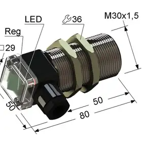 Емкостный датчик PS1-30M80-10B11-B