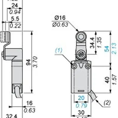 Kонцевой выключатель Telemecanique XCMD2116L1