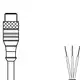 Разъем с кабелем Leuze Electronic KS U-M8-3A-P1-020
