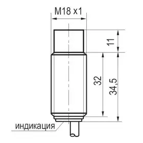 Индуктивный датчик ТЕКО ISN F4A-43N-8-L