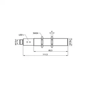 Ультразвуковой датчик Microsonic lpc-25/CEE/HV/M18
