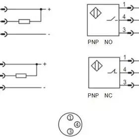 Индуктивный датчик LANBAO LR04QAF15DPCY-E1