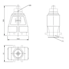 RFID головка чтения/записи Balluff BIS M-400-045-001-07-S4-SA3