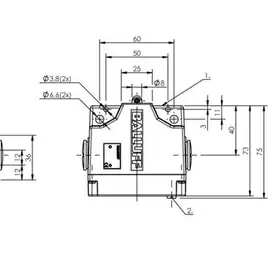 Блочный выключатель Balluff BNS 813-B02-R12-61-A-20-01-FC