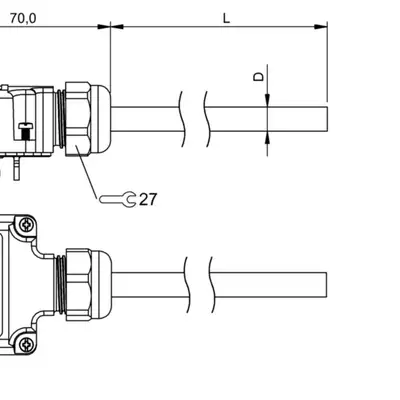 Распределительная коробка Balluff BPI T00G-K-00-KPXB0-150