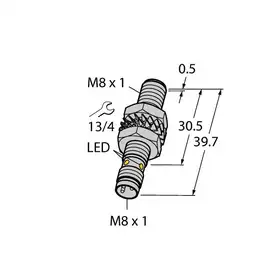 Индуктивный датчик TURCK BI2-M08-VP6X-V1141