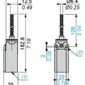 Kонцевой выключатель Telemecanique XCKN2708G11