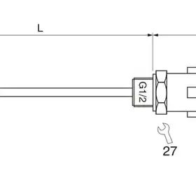 Датчик температуры EGE-Elektronik TGBA 050 GI-L200