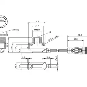 Оптический датчик Balluff BOS 11K-PA-RH10-00,15-S4