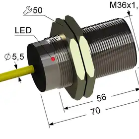 Индуктивный датчик Мега-К VB2-36M70-12B11-K