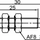 Индуктивный датчик LANBAO LR05XAF08DNO