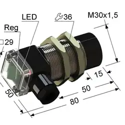 Емкостный датчик PS1-30M80-20N74-B