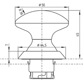 Кнопочный выключатель Schmersal NDP50GR/RT