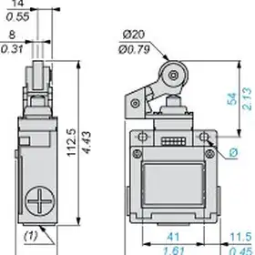 Kонцевой выключатель Telemecanique XCKM521