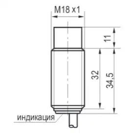 Индуктивный датчик ТЕКО ISN F4A-31N-8-L-C