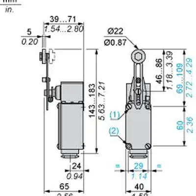 Kонцевой выключатель Telemecanique XC2JC10531