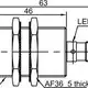 Индуктивный датчик LANBAO LR30XBN15DPOW1-E2
