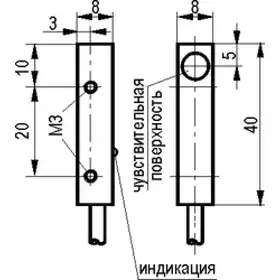 Индуктивный датчик ТЕКО ISB I01B-32P-2-L