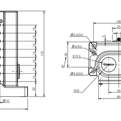 Блочный выключатель Balluff BNS 813-D08-L16-100-22-08-FC
