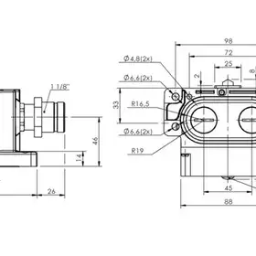 Блочный выключатель Balluff BNS 819-D03-D12-62-10-FE-S90R