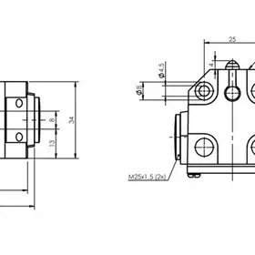 Блочный выключатель Balluff BNS 819-B02-K08-40-15