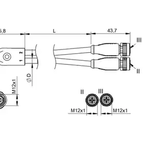 Y-образный распределитель Balluff BCC M414-M415-M415-U2002-010