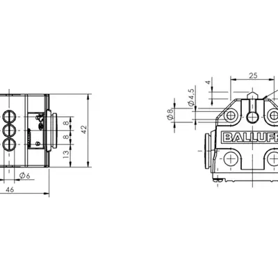 Блочный выключатель Balluff BNS 819-B03-D08-40-12