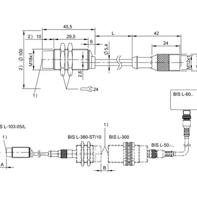 RFID Антенна Balluff BIS L-380-02/BU-PU1-00,5