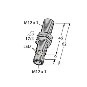 Индуктивный датчик TURCK BI3NF-EM12HE-AP6X2-H1141