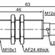 Индуктивный датчик LANBAO LR18XBF05DPO-E2
