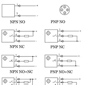 Оптический датчик LANBAO PR12-TM5DNO-E2