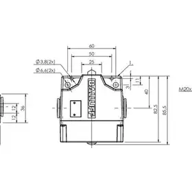 Блочный выключатель Balluff BNS 813-B02-D12-61-A-12-02-FD