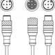 Y-образный разветвитель Leuze Electronic K-YCN M12A-5m-M12A-S-PUR