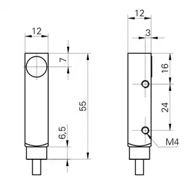 Индуктивный датчик расстояния Baumer IWFM 12U9501/O1