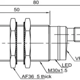 Оптический датчик LANBAO PR30-BC100DNC-E2