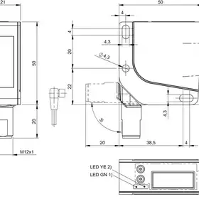 Оптический датчик расстояния Balluff BOD 24K-LA02-S92