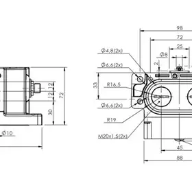 Блочный выключатель Balluff BNS 819-D03-R12-62-10-FD-S80S