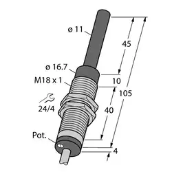 Индуктивный датчик TURCK WI40-M18-LIU5