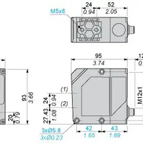 Оптический датчик расстояния Telemecanique XUE1AA2NM12