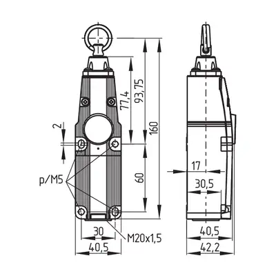 Тросовый переключатель Schmersal TQ 700-02