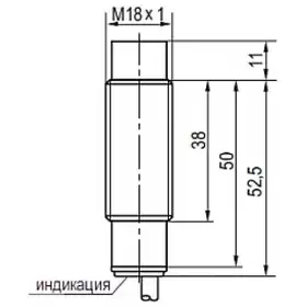 Индуктивный датчик ТЕКО ISN E4A-32P-8-LZ-P