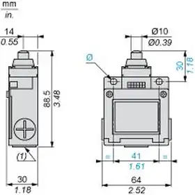 Kонцевой выключатель Telemecanique XCKM510H7