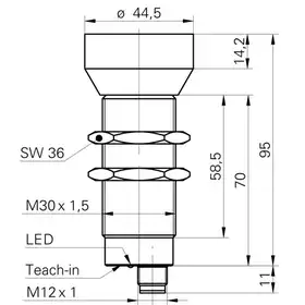 Ультразвуковой датчик Baumer UZAM 50N6121/S14