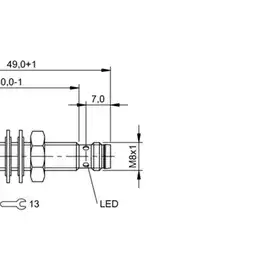 Индуктивный датчик Balluff BES M08EG-PSC15A-S49G-W