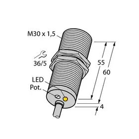 Индуктивный датчик TURCK BI15-M30-LUAP6X