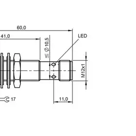 Индуктивный датчик Balluff BES M12EG1-PSC60Z-S04G-S11