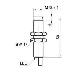 Индуктивный датчик Baumer IFRM 12P33T1/PL