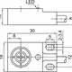 Индуктивный датчик LANBAO LE10SF05DNO