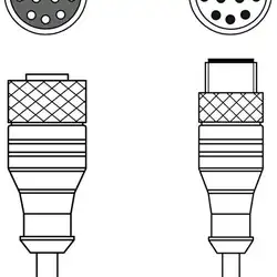 Соединительный кабель Leuze Electronic KDS S-M12-CA-M12-CA-P1-003